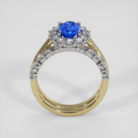 1.34 Ct. Blue Sapphire Ring, 18K White & Yellow 3