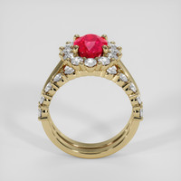 2.26 Ct. Ruby Ring, 10K Yellow Gold 3