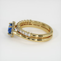 0.96 Ct. Sapphire Ring, 14K Yellow Gold 4