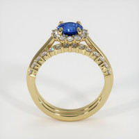 1.04 Ct. Blue Sapphire Ring, 18K Yellow Gold 3