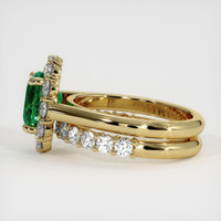 1.84 Ct. Emerald Ring, 18K Yellow Gold 4