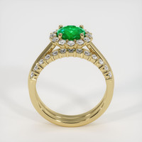 0.95 Ct. Emerald   Ring, 18K Yellow Gold 3