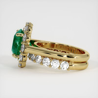 3.85 Ct. Emerald Ring, 18K Yellow Gold 4