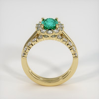 1.18 Ct. Emerald Ring, 18K Yellow Gold 3