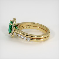 1.18 Ct. Emerald Ring, 18K Yellow Gold 4