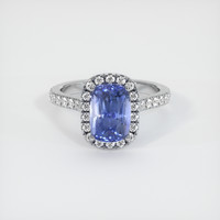 3.00 Ct. Blue Sapphire Ring, Platinum 950 1