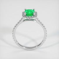 0.70 Ct. Emerald Ring, Platinum 950 3