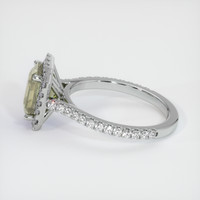 2.65 Ct. Greenish Brown Sapphire Ring, Platinum 950 4