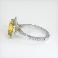 3.05 Ct. Yellow Sapphire Ring, Platinum 950 4