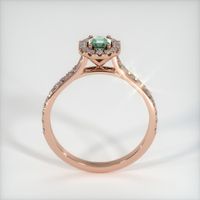 0.66 Ct. Green Sapphire Ring, 14K Rose Gold 4