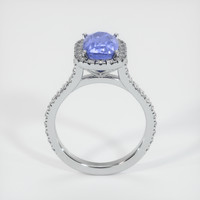 3.00 Ct. Blue Sapphire Ring, 14K White Gold 3
