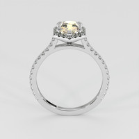 1.40 Ct. Peach Sapphire Ring, 14K White Gold 3