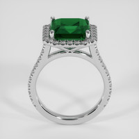 3.91 Ct. Emerald Ring, 18K White Gold 3