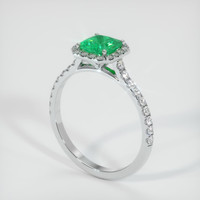 Emerald Ring 1.01 Ct., 18K White Gold Preview
