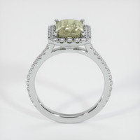 2.65 Ct. Greenish Brown Sapphire Ring, 18K White Gold 3