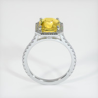 3.05 Ct. Yellow Sapphire Ring, 18K White Gold 3