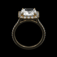 2.87 Ct. Sapphire Ring, 14K Yellow Gold 3