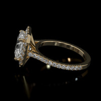 2.87 Ct. Sapphire Ring, 14K Yellow Gold 4