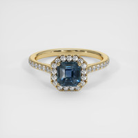 2.04 Ct. Sapphire Ring, 18K Yellow Gold 1