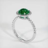 1.45 Ct. Emerald Ring, Platinum 950 2