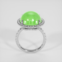 15.79 Ct. Green Peridot Ring, Platinum 950 3