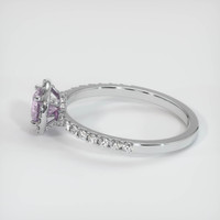 0.72 Ct. Pink Sapphire Ring, Platinum 950 4