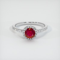 0.96 Ct. Ruby Ring, Platinum 950 1