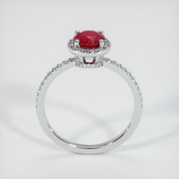 0.96 Ct. Ruby Ring, Platinum 950 3