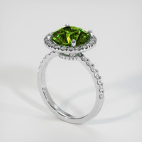 4.01 Ct. Green Sapphire Ring, Platinum 950 2