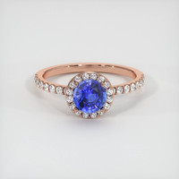 0.94 Ct. Sapphire Ring, 14K Rose Gold 1