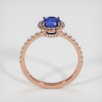 0.94 Ct. Sapphire Ring, 14K Rose Gold 3