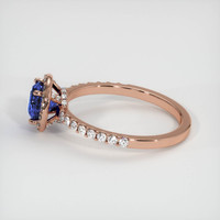 0.94 Ct. Sapphire Ring, 14K Rose Gold 4