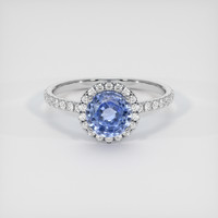 1.91 Ct. Blue Sapphire Ring, 10K White Gold 1