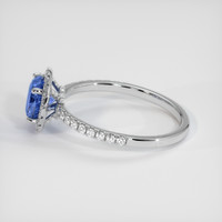 1.91 Ct. Blue Sapphire Ring, 10K White Gold 4