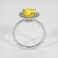 3.53 Ct. Yellow Sapphire Ring, 10K White Gold 3
