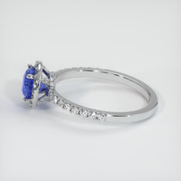 0.94 Ct. Sapphire Ring, 14K White Gold 4