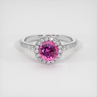 1.67 Ct. Sapphire Ring, 14K White Gold 1