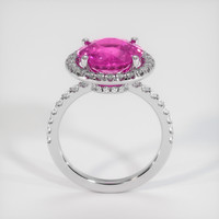 4.57 Ct. Pink Sapphire Ring, 14K White Gold 3
