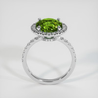 4.01 Ct. Green Sapphire Ring, 14K White Gold 3