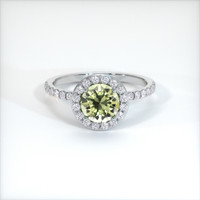 1.74 Ct. Sapphire Ring, 14K White Gold 1