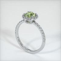 0.99 Ct. Sapphire Ring, 14K White Gold 2