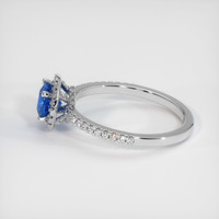 0.86 Ct. Sapphire Ring, 18K White Gold 4