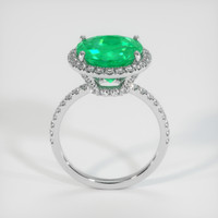 4.42 Ct. Emerald Ring, 18K White Gold 3
