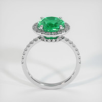 2.60 Ct. Emerald Ring, 18K White Gold 3