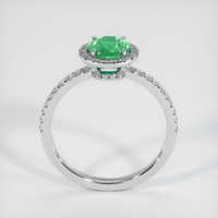 0.85 Ct. Emerald Ring, 18K White Gold 3