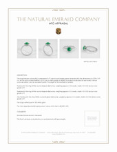 Emerald Ring 0.77 Ct., 18K White Gold Appraisal