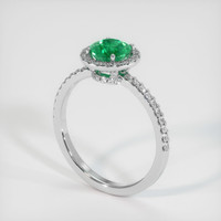 Emerald Ring 0.77 Ct., 18K White Gold Preview