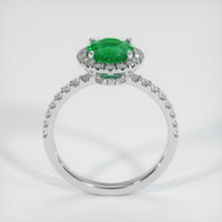 1.13 Ct. Emerald Ring, 18K White Gold 3