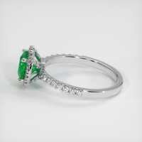 1.13 Ct. Emerald Ring, 18K White Gold 4