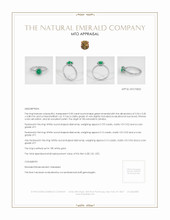 Emerald Ring 0.50 Ct., 18K White Gold Appraisal
